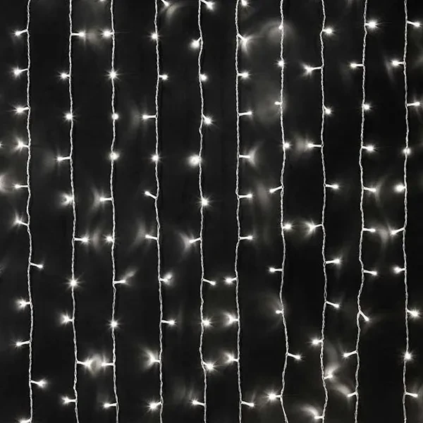 Гирлянда | Дождь из росы 3х2м | БЕЛЫЙ | - NEON-NIGHT