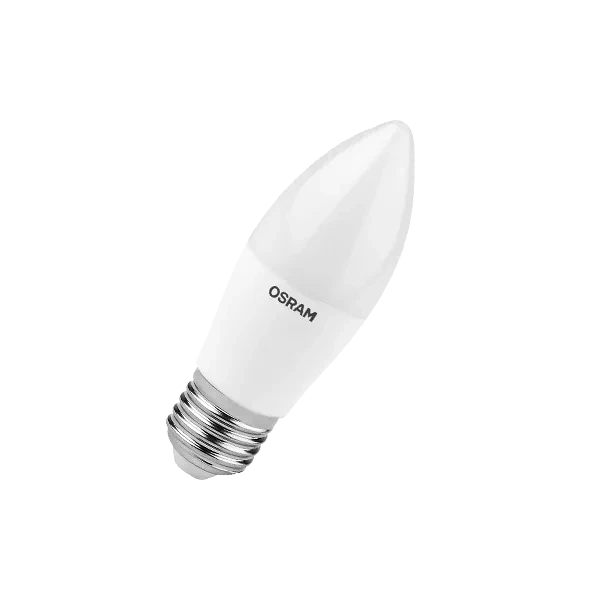 Лампа светодиодная LV 7SW/3000K (=60W) E27 | LED Value 2Y | Свеча | - OSRAM