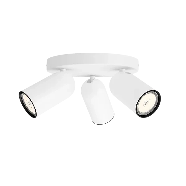 Светильник накладной СПОТ 3xGU10 230V | PONGEE plate/spiral white | - PHILIPS
