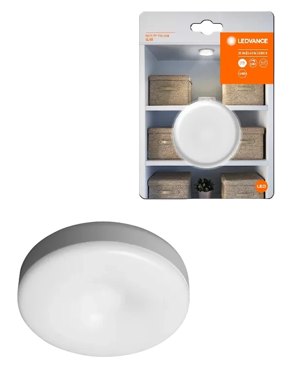 Светильник светодиодный мебельный автономный 0.45W/4000K | DIM USB-зарядка | - LEDVANCE