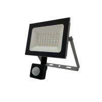 Прожектор светодиодный с датчиком 50W/4200К SENSOR (СЕРЫЙ) 220-240В 4250Лм 146x150x45мм - FOTON LIGHTING