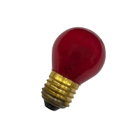 Лампа накаливания декоративная 10W/КРАСНЫЙ E27 | DECOR P45 CL | - FOTON LIGHTING