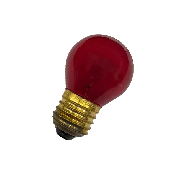 Лампа накаливания декоративная 10W/КРАСНЫЙ E27 | DECOR P45 CL | - FOTON LIGHTING