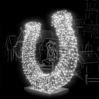 Гирлянда | Нить 10м | БЕЛЫЙ | Статичная 220V IP65 | Прозрачный провод | - RICH LED