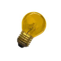 Лампа накаливания декоративная 10W/ЖЁЛТЫЙ E27 | DECOR P45 CL | - FOTON LIGHTING
