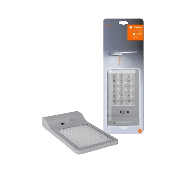 Уличный ночник | 3W/4000K IP44 (Свет/Движение) Серебристый | - LEDVANCE DoorLED Solar Sensor