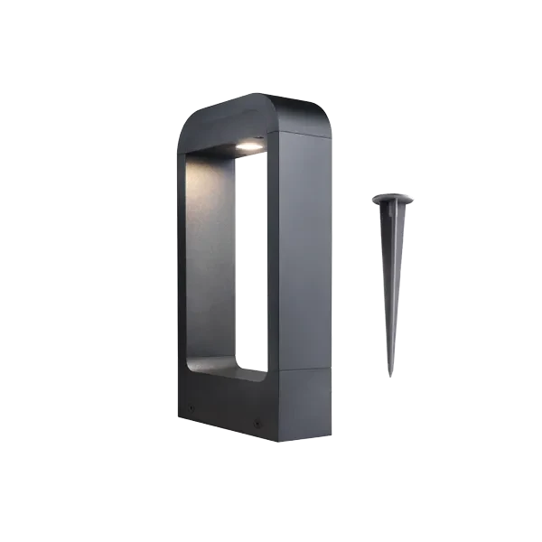 Светильник светодиодный садово-парковый 12W/4000K | h=300mm IP65 1200Lm Чёрный | FL-LED GardenFrame | - FOTON LIGHTING