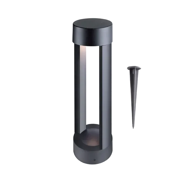 Светильник светодиодный садово-парковый 12W/3000K | h=300mm IP65 1200Lm Чёрный | FL-LED GardenPipe | - FOTON LIGHTING